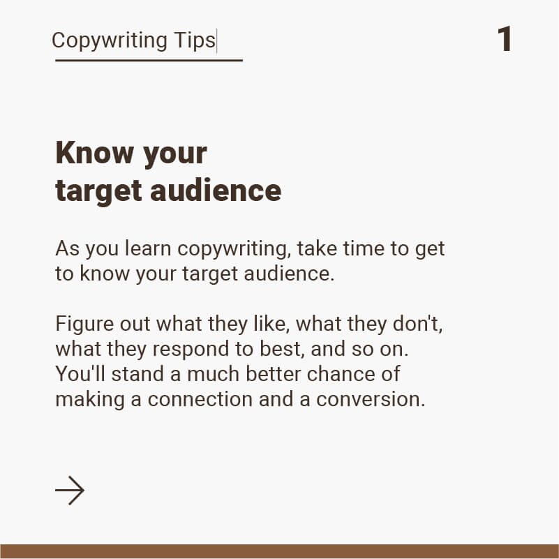 Copywriting Tip 1