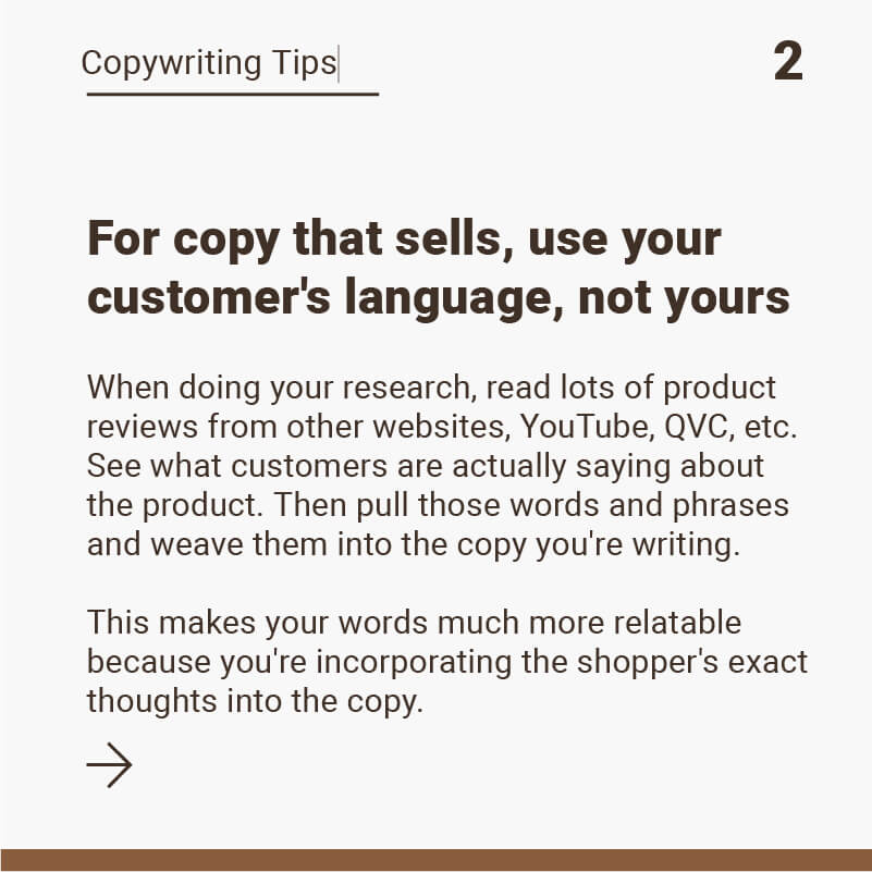 Copywriting Tip 2